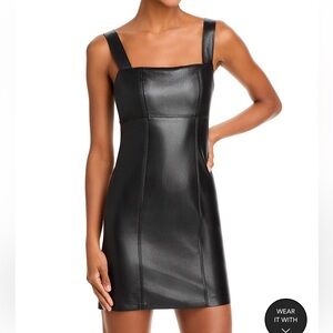 Alice and Olivia faux leather dress